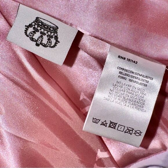 Juicy Couture Avalon Logo Sleeve Cotton Candy Puffer Jacket Pastel Tie-Dye Coat - Picture 15 of 16